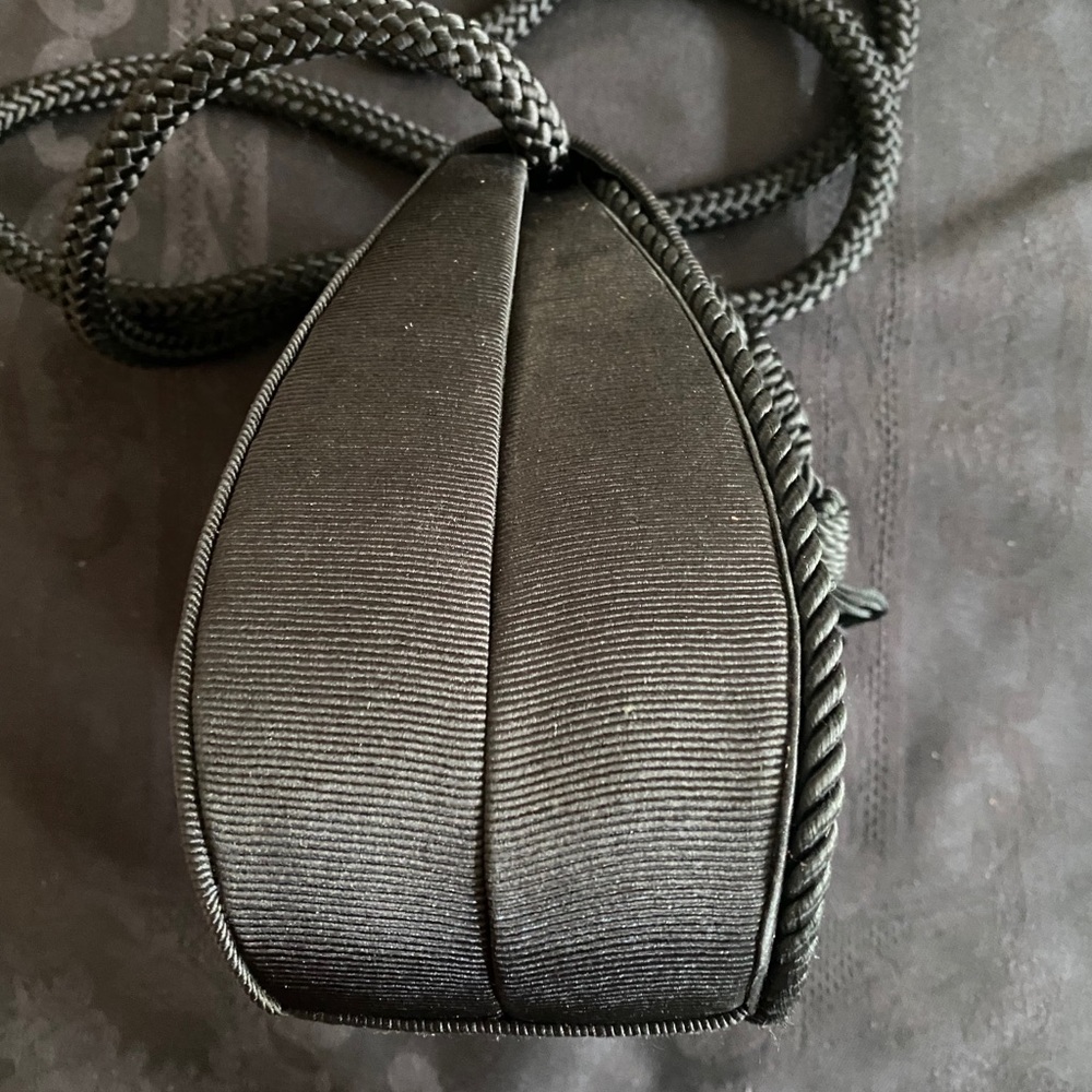 Black File Rope Shoulder Bag - Picture 3 of 4